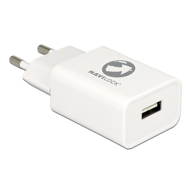 Hišni polnilec 100-240V => 1x USB-A (ž) QC3 za mobilni telefon ali tablični računalnik Navilock - bel (62969) Navilock Hišni polnilec 100-240V => 1x USB-A (ž) QC3 za mobilni telefon ali tablični računalnik Navilock - bel (62969)