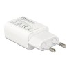 Hišni polnilec 100-240V => 1x USB-A (ž) QC3 za mobilni telefon ali tablični računalnik Navilock - bel (62969)