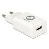 Hišni polnilec 100-240V => 1x USB-A (ž) QC3 za mobilni telefon ali tablični računalnik Navilock - bel (62969)