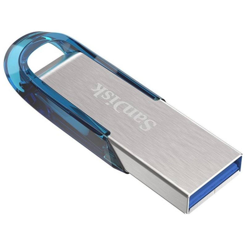 Spominski ključek 64GB USB 3.0 Sandisk Ultra Flair 150MB/s - kovinski/brez pokrovčka/moder-srebrn (SDCZ73-064G-G46B) SANDISK Spominski ključek 64GB USB 3.0 Sandisk Ultra Flair 150MB/s - kovinski/brez pokrovčka/moder-srebrn (SDCZ73-064G-G46B)