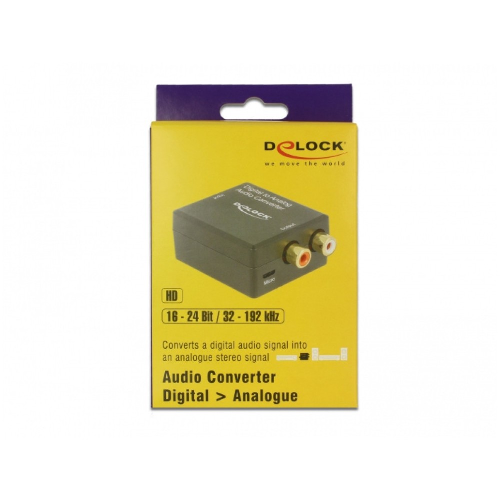 Pretvornik AVDIO SPDIF/Digitalni Koax - Analog 2xRCA Ž HD stereo Delock Delock Pretvornik AVDIO SPDIF/Digitalni Koax - Analog 2xRCA Ž HD stereo Delock