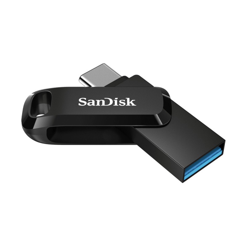 Spominski ključek 64GB USB 3.2/USB-C USB-C Sandisk Dual Drive Go 150MB/s plastičen vrtljiv črn (SDDDC3-064G-G46) SANDISK Spominski ključek 64GB USB 3.2/USB-C USB-C Sandisk Dual Drive Go 150MB/s plastičen vrtljiv črn (SDDDC3-064G-G46)