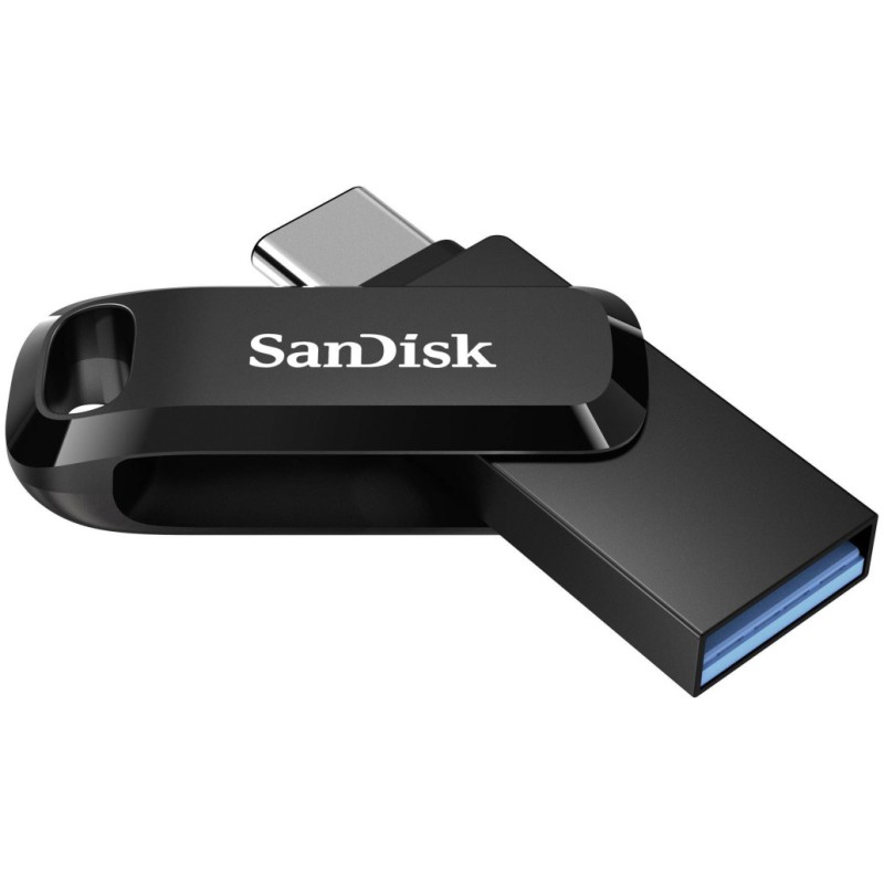Spominski ključek 64GB USB 3.2/USB-C USB-C Sandisk Dual Drive Go 150MB/s plastičen vrtljiv črn (SDDDC3-064G-G46) SANDISK Spominski ključek 64GB USB 3.2/USB-C USB-C Sandisk Dual Drive Go 150MB/s plastičen vrtljiv črn (SDDDC3-064G-G46)