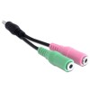 Adapter Audio 3,5mm M => 2 x 3,5mm Ž Delock 0,15m OMTP (65344) Razni Adapter Audio 3,5mm M => 2 x 3,5mm Ž Delock 0,15m OMTP (65344)