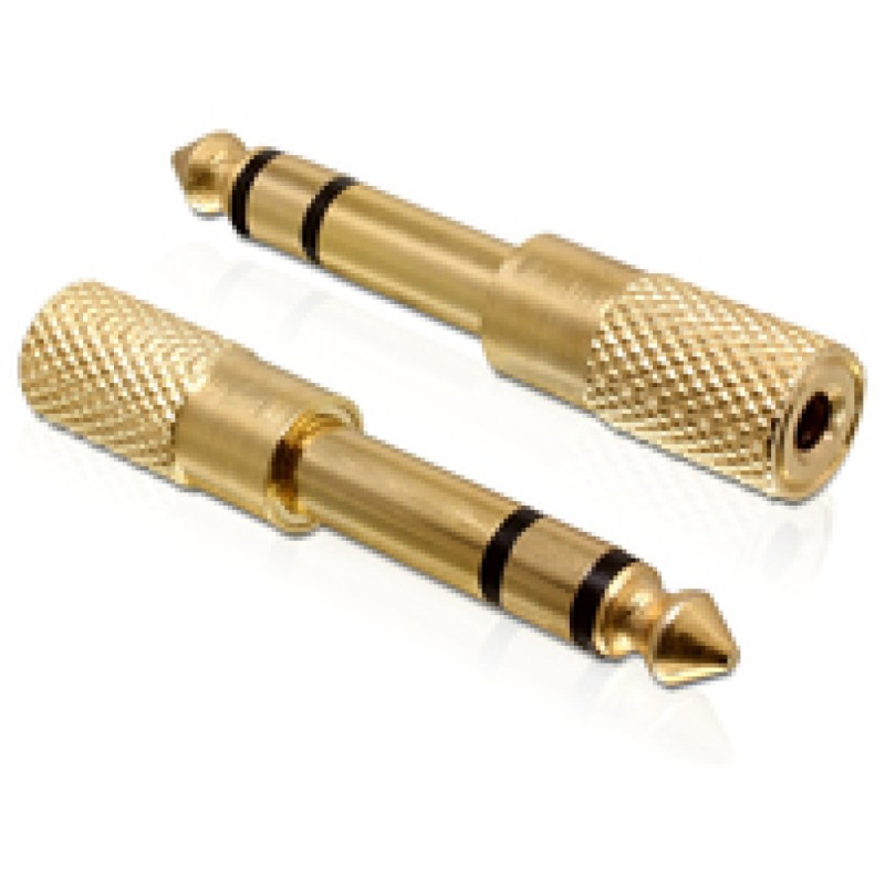 Adapter-AVDIO Jack 3,5Ž - 6,35M Delock (65361) Delock Adapter-AVDIO Jack 3,5Ž - 6,35M Delock (65361)