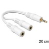 Adapter Audio 3,5mm M => 2 x 3,5mm Ž Delock 0,20m CTIA (65447) Delock Adapter Audio 3,5mm M => 2 x 3,5mm Ž Delock 0,20m CTIA (65447)