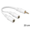Adapter Audio 3,5mm M => 2 x 3,5mm Ž Delock 0,20m CTIA (65447) Delock Adapter Audio 3,5mm M => 2 x 3,5mm Ž Delock 0,20m CTIA (65447)