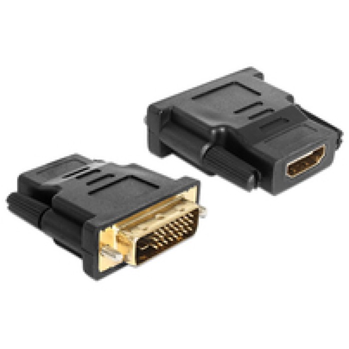Adapter HDMI (ž) => DVI (m) 24+1 Dual Link Delock (65466) Adapter HDMI (ž) => DVI (m) 24+1 Dual Link Delock (65466)