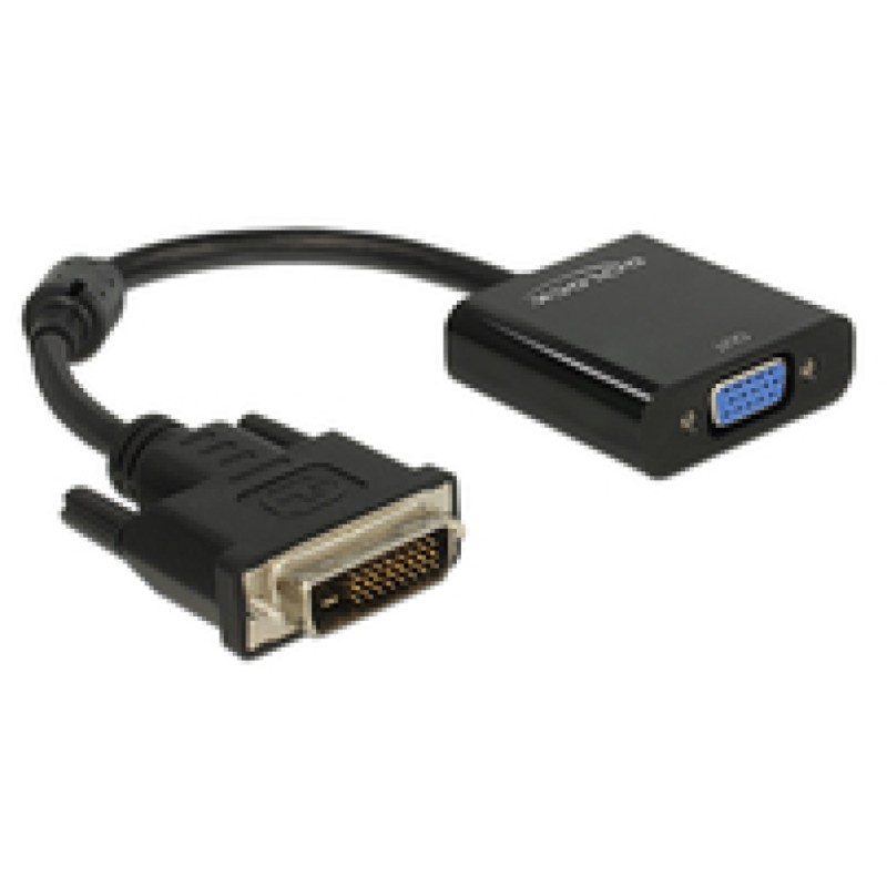 Adapter DVI (m) => VGA (ž) 24+1 pin Delock aktivni (65658) Delock Adapter DVI (m) => VGA (ž) 24+1 pin Delock aktivni (65658)
