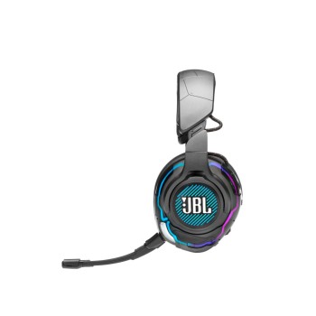 Slušalke žične JBL naglavne USB Quantum One črne RGB (JBLQUANTUMONEBLK)