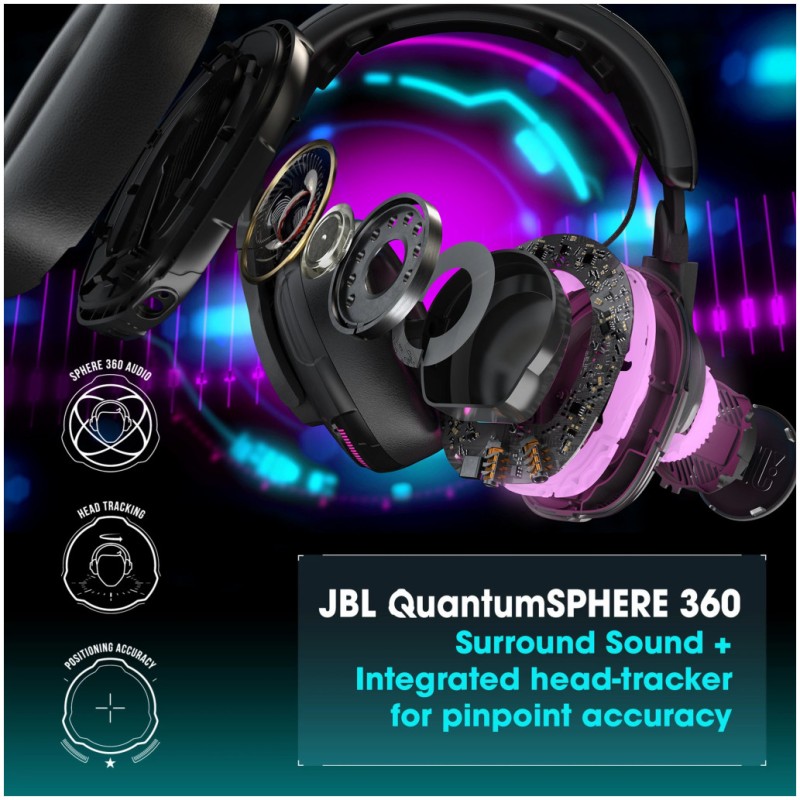 Slušalke žične JBL naglavne USB Quantum One črne RGB (JBLQUANTUMONEBLK) JBL Slušalke žične JBL naglavne USB Quantum One črne RGB (JBLQUANTUMONEBLK)