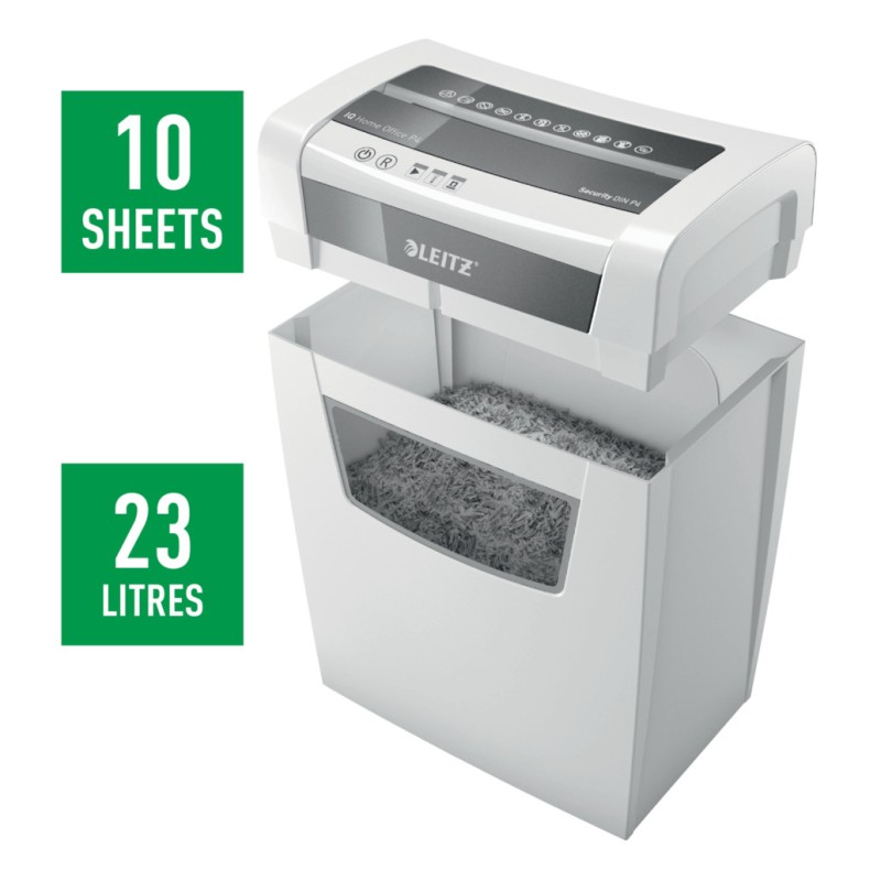 Uničevalec dokumentov Leitz 80090000 do 10 listov 23L 220mm Leitz Uničevalec dokumentov Leitz 80090000 do 10 listov 23L 220mm
