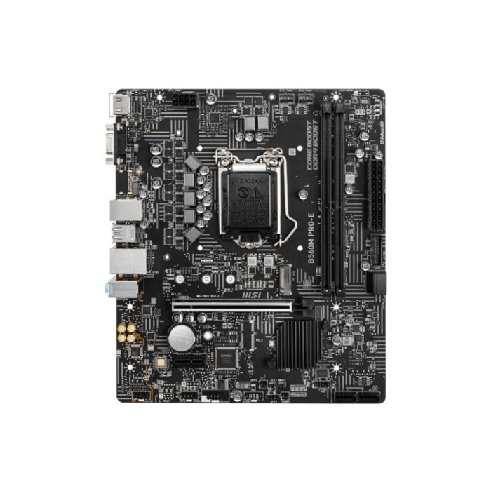 Osnovna plošča 1200 MSI B560M PRO-E microATX 1xVGA 1xHDMI 2.0b Osnovna plošča 1200 MSI B560M PRO-E microATX 1xVGA 1xHDMI 2.0b