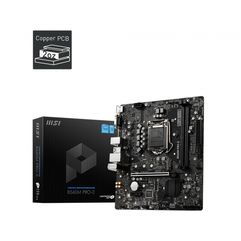 Osnovna plošča 1200 MSI B560M PRO-E microATX 1xVGA 1xHDMI 2.0b MSI Osnovna plošča 1200 MSI B560M PRO-E microATX 1xVGA 1xHDMI 2.0b
