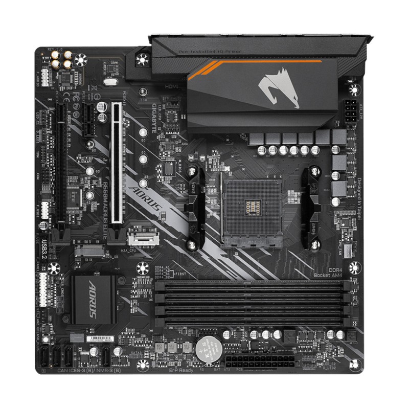 Osnovna plošča AM4 GigaByte B550M AORUS ELITE microATX DVI-D HDMI GIGABYTE Osnovna plošča AM4 GigaByte B550M AORUS ELITE microATX DVI-D HDMI