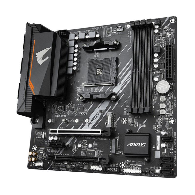 Osnovna plošča AM4 GigaByte B550M AORUS ELITE microATX DVI-D HDMI GIGABYTE Osnovna plošča AM4 GigaByte B550M AORUS ELITE microATX DVI-D HDMI