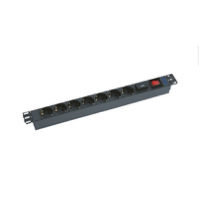 Prenapetostna zaščita Triton 2,00m 1xDIN49441 7x230V ALU rack 1U 19
