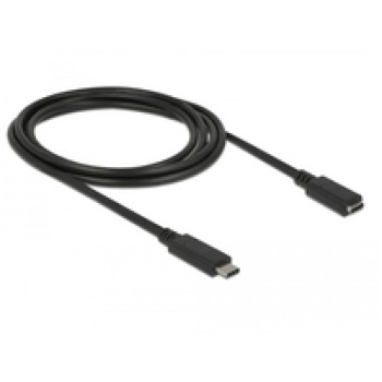 Kabel USB-C => USB-C 3.1 Podaljšek 2,00m 10Gbps 60W Delock (85542) Kabel USB-C => USB-C 3.1 Podaljšek 2,00m 10Gbps 60W Delock (85542)