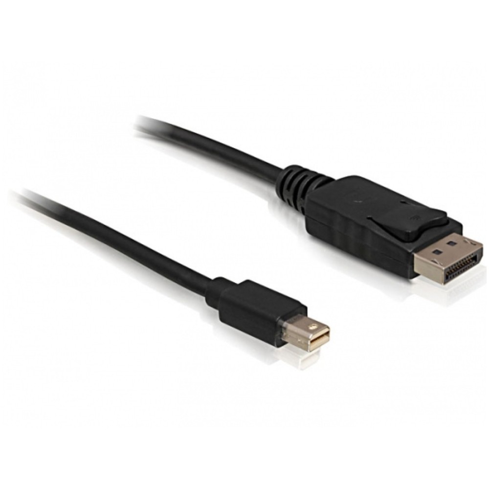 Kabel DisplayPort mini (m) => DisplayPort (m) 3,00m 1.2 4K črn Delock