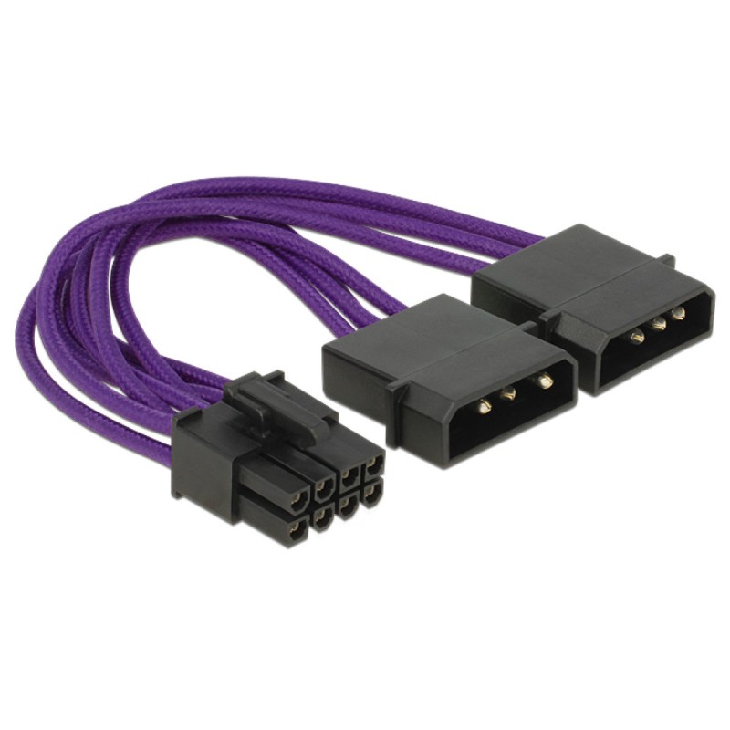 Kabel adapter napajalni MOLEX => PCI-Express 8 pin 0,15m Delock Delock Kabel adapter napajalni MOLEX => PCI-Express 8 pin 0,15m Delock