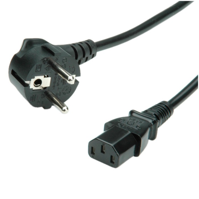 KABEL NAPAJALNI 220V 3,00m Schuko - C13 Roline KABEL NAPAJALNI 220V 3,00m Schuko - C13 Roline