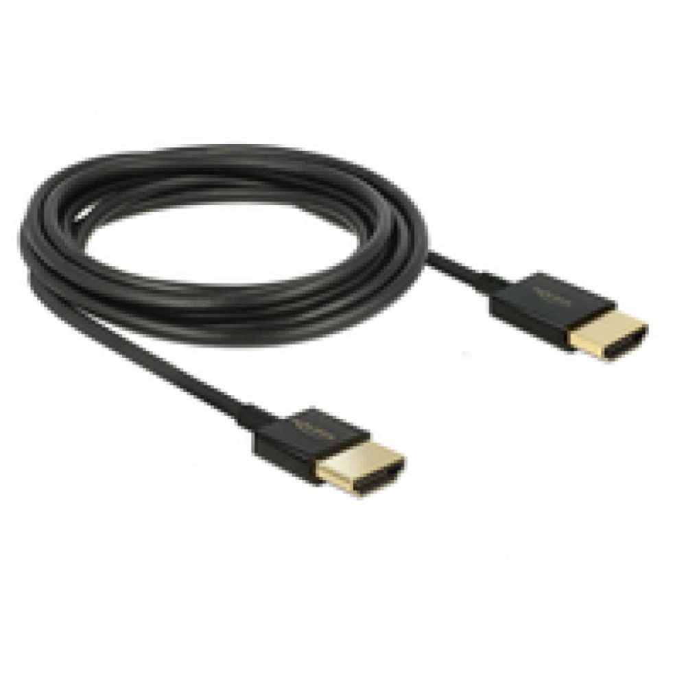 KABEL HDMI/HDMI M/M 0,25m Delock UltraHD 4 K pozlačeni kontakti V2,0 KABEL HDMI/HDMI M/M 0,25m Delock UltraHD 4 K pozlačeni kontakti V2,0