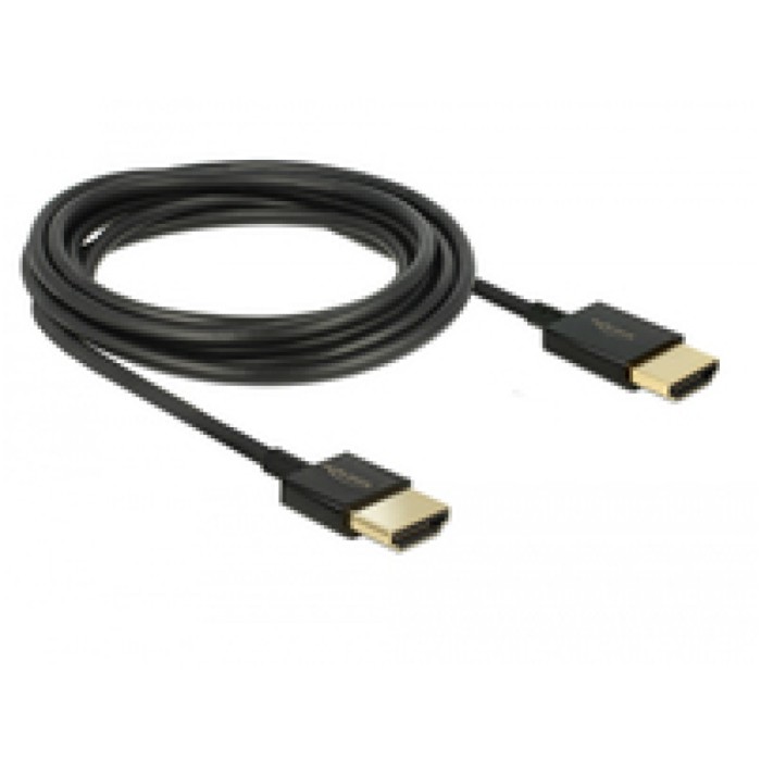 KABEL HDMI/HDMI M/M 0,25m Delock UltraHD 4 K pozlačeni kontakti V2,0 KABEL HDMI/HDMI M/M 0,25m Delock UltraHD 4 K pozlačeni kontakti V2,0