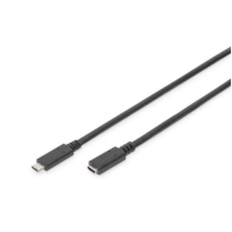 Kabel USB-C => USB-C 3.1 Podaljšek 0,7m 20V/5A (100W) Digitus (AK-300210-007-S) Digitus Kabel USB-C => USB-C 3.1 Podaljšek 0,7m 20V/5A (100W) Digitus (AK-300210-007-S)