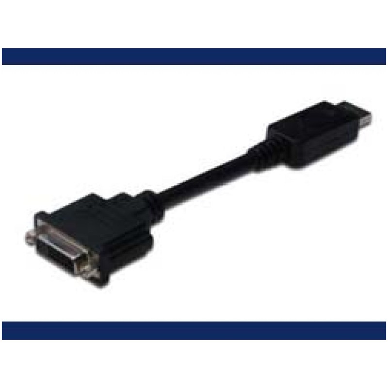 Adapter DisplayPort (m) => DVI-I (24+5) 15cm Digitus Digitus Adapter DisplayPort (m) => DVI-I (24+5) 15cm Digitus