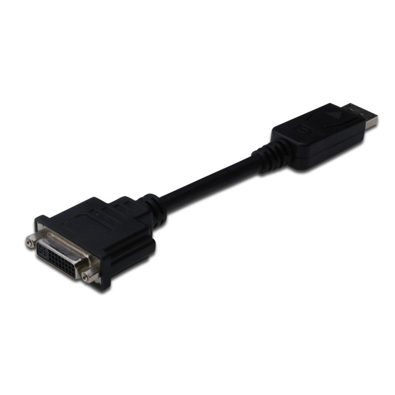 Adapter DisplayPort (m) => DVI-I (24+5) 15cm Digitus Digitus Adapter DisplayPort (m) => DVI-I (24+5) 15cm Digitus