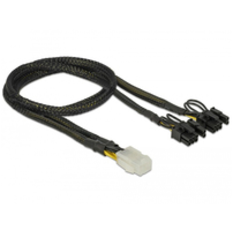 Adapter DC 6pin na 2x 8pin za grafične kartice PCI-express 0,3m Delock Delock Adapter DC 6pin na 2x 8pin za grafične kartice PCI-express 0,3m Delock