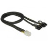 Adapter DC 6pin na 2x 8pin za grafične kartice PCI-express 0,3m Delock Delock Adapter DC 6pin na 2x 8pin za grafične kartice PCI-express 0,3m Delock