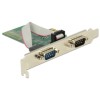 Kontroler PCI-Express => 2x serijski COM port RS232  9pin Delock