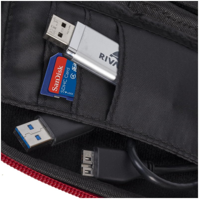Torbica za prenosni disk 2,5 RivaCase torbica za disk ali GPS rdeča 9101 RIVACASE Torbica za prenosni disk 2,5 RivaCase torbica za disk ali GPS rdeča 9101