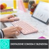 Tipkovnica Logitech brezžična K380 Multi-Device SLO mini roza SLO gravura (920-009867) LOGITECH Tipkovnica Logitech brezžična K380 Multi-Device SLO mini roza SLO gravura (920-009867)