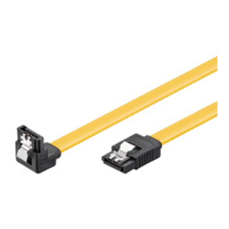 KABEL SATA/SATA moški 0,70m 90° z zatičem Goobay (95022) Goobay KABEL SATA/SATA moški 0,70m 90° z zatičem Goobay (95022)