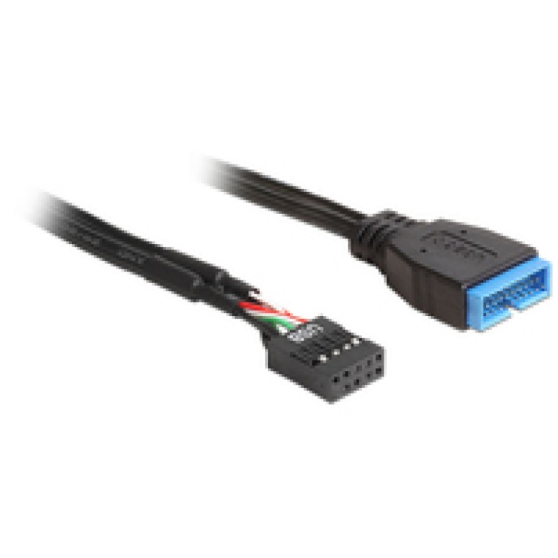 Adapter MB interni USB 3.0 (m) => USB 2.0 (ž) dolžina 30cm Delock (83281) Delock Adapter MB interni USB 3.0 (m) => USB 2.0 (ž) dolžina 30cm Delock (83281)