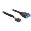 Adapter MB interni USB 3.0 (m) => USB 2.0 (ž) dolžina 30cm Delock (83281) Delock Adapter MB interni USB 3.0 (m) => USB 2.0 (ž) dolžina 30cm Delock (83281)