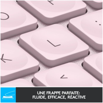 Tipkovnica brezžična Logitech MX mini US international | SLO gravura roza LED osvetlitev (920-010500)