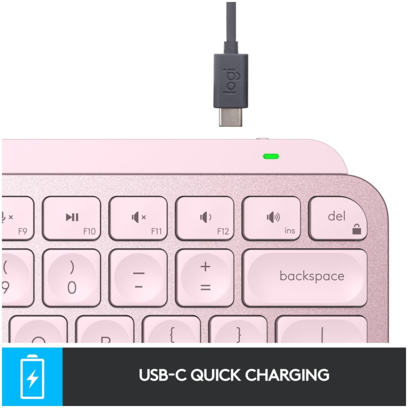 Tipkovnica brezžična Logitech MX mini US international | SLO gravura roza LED osvetlitev (920-010500) LOGITECH Tipkovnica brezžična Logitech MX mini US international | SLO gravura roza LED osvetlitev (920-010500)