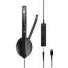 Slušalke žične EPOS naglavne z mikrofonom USB Sennheiser ADAPT 165T USB-C II črne (1000906)