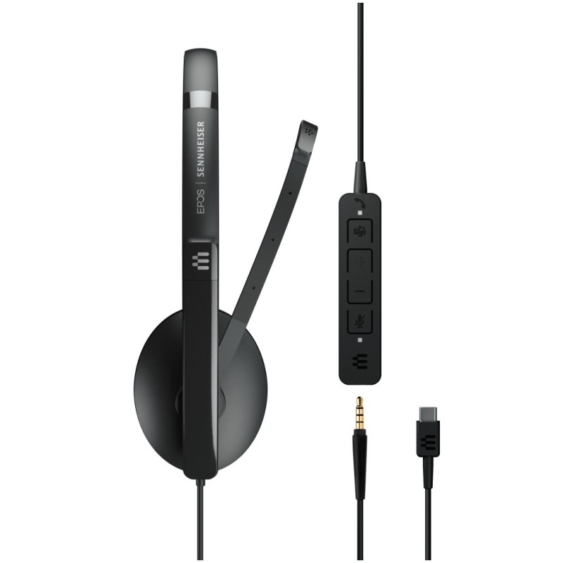 Slušalke žične EPOS naglavne z mikrofonom USB Sennheiser ADAPT 165T USB-C II črne (1000906) Sennheiser Slušalke žične EPOS naglavne z mikrofonom USB Sennheiser ADAPT 165T USB-C II črne (1000906)