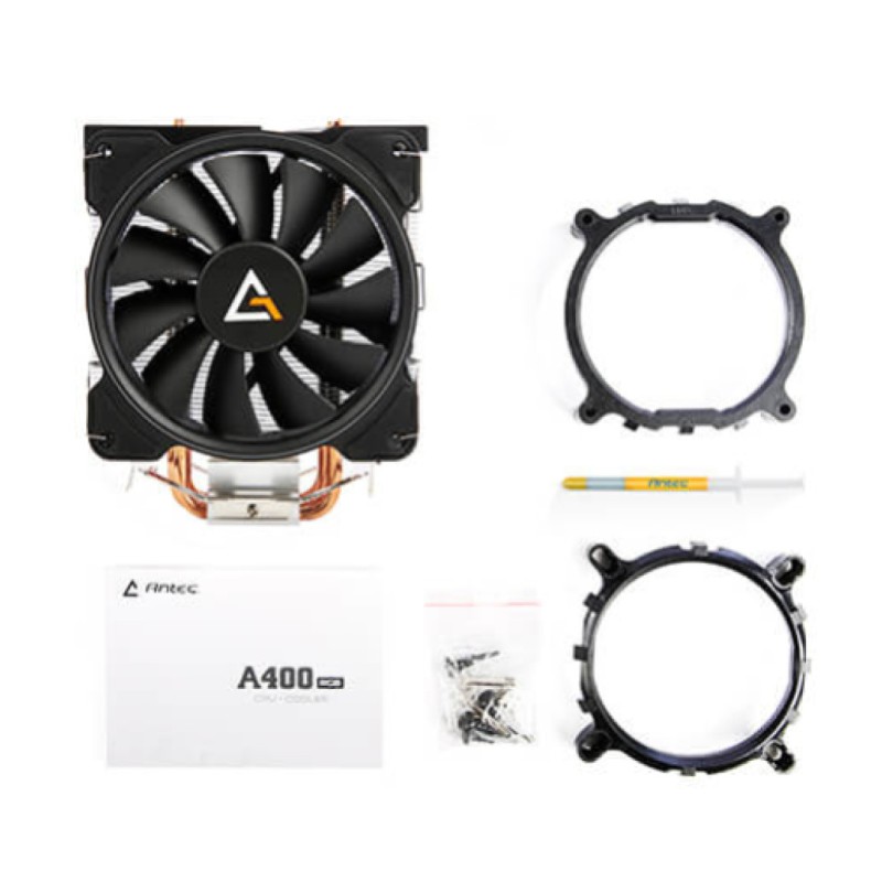 Zračni hladilnik Antec A400 - RGB črna-srebrna (0-761345-10921-5) ANTEC Zračni hladilnik Antec A400 - RGB črna-srebrna (0-761345-10921-5)