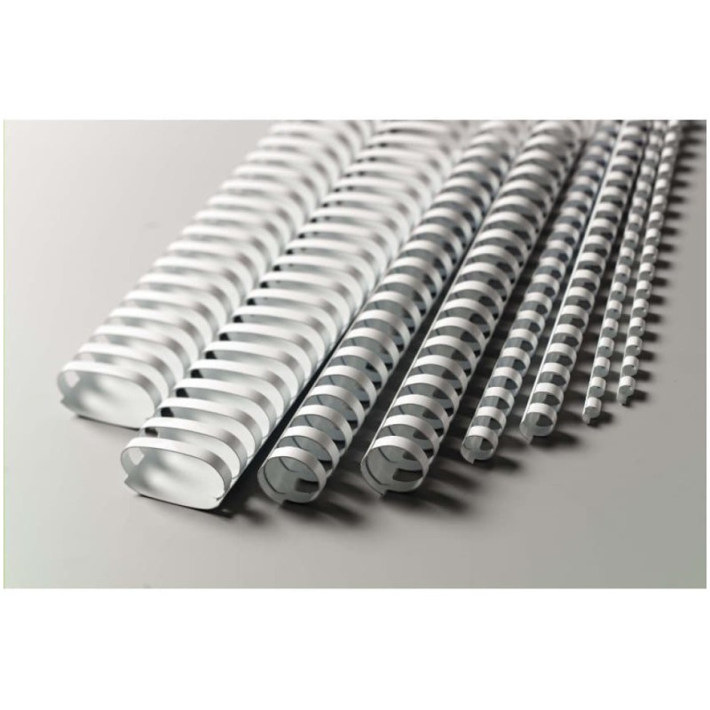 Spirale GBC pvc 12 mm bele 100 kos GBC Spirale GBC pvc 12 mm bele 100 kos