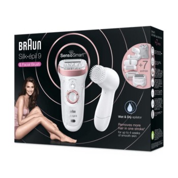 Braun Silk-épil 9 SensoSmart 9/880 40 tweezers Rose gold, White