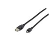 Kabel USB A => B Mini 5pin 3,0m dvojno oklopljen črn Digitus (AK-300108-030-S) Digitus Kabel USB A => B Mini 5pin 3,0m dvojno oklopljen črn Digitus (AK-300108-030-S)