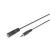 Kabel Audio 3,5mm M => 3,5mm Ž podaljšek 2,50m Digitus (AK-510200-030-S)