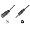 Kabel Audio 3,5mm M => 3,5mm Ž podaljšek 2,50m Digitus (AK-510200-030-S)