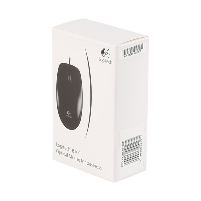Miš  Logitech USB B100 Optična OEM črna - For Business (910-003357)