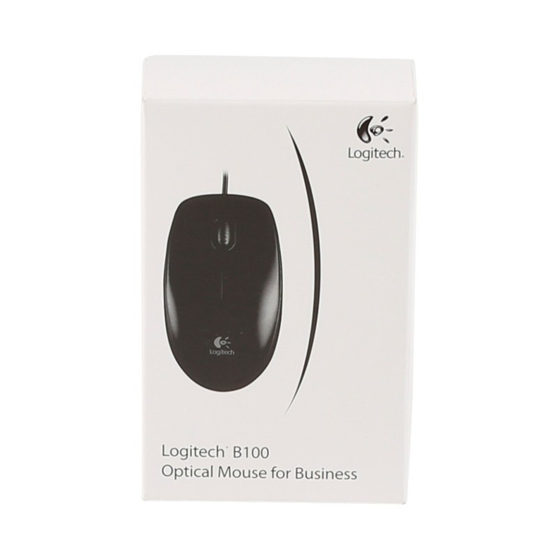 Miš  Logitech USB B100 Optična OEM črna - For Business (910-003357)